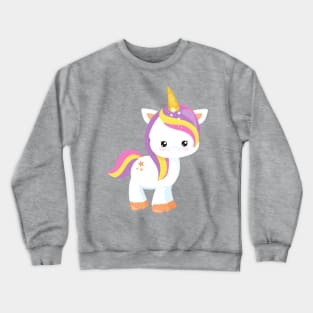 Rainbow Unicorn, Magic Unicorn, Cute Unicorn, Star Crewneck Sweatshirt